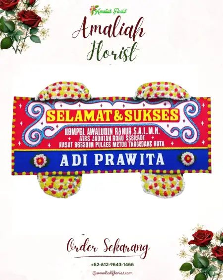 Papan Bunga Ucapan Selamat Satra